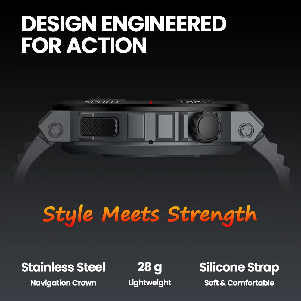 New  Ares 3 plus 1.43'' HD AMOLED Display Voice Calling Smartwatch New 3D Interactive Health&Fitness Tracking Smart Watch