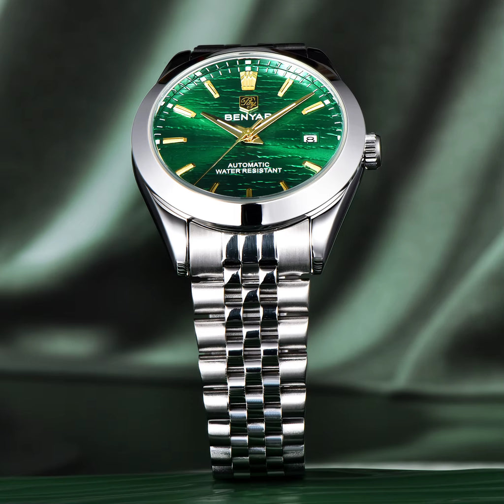 BENYAR Mens Watches Top Brand Luxury Man Mechanical Wristwatches Automatic Watch for Men Waterproof Sports Stainless Steel Clock