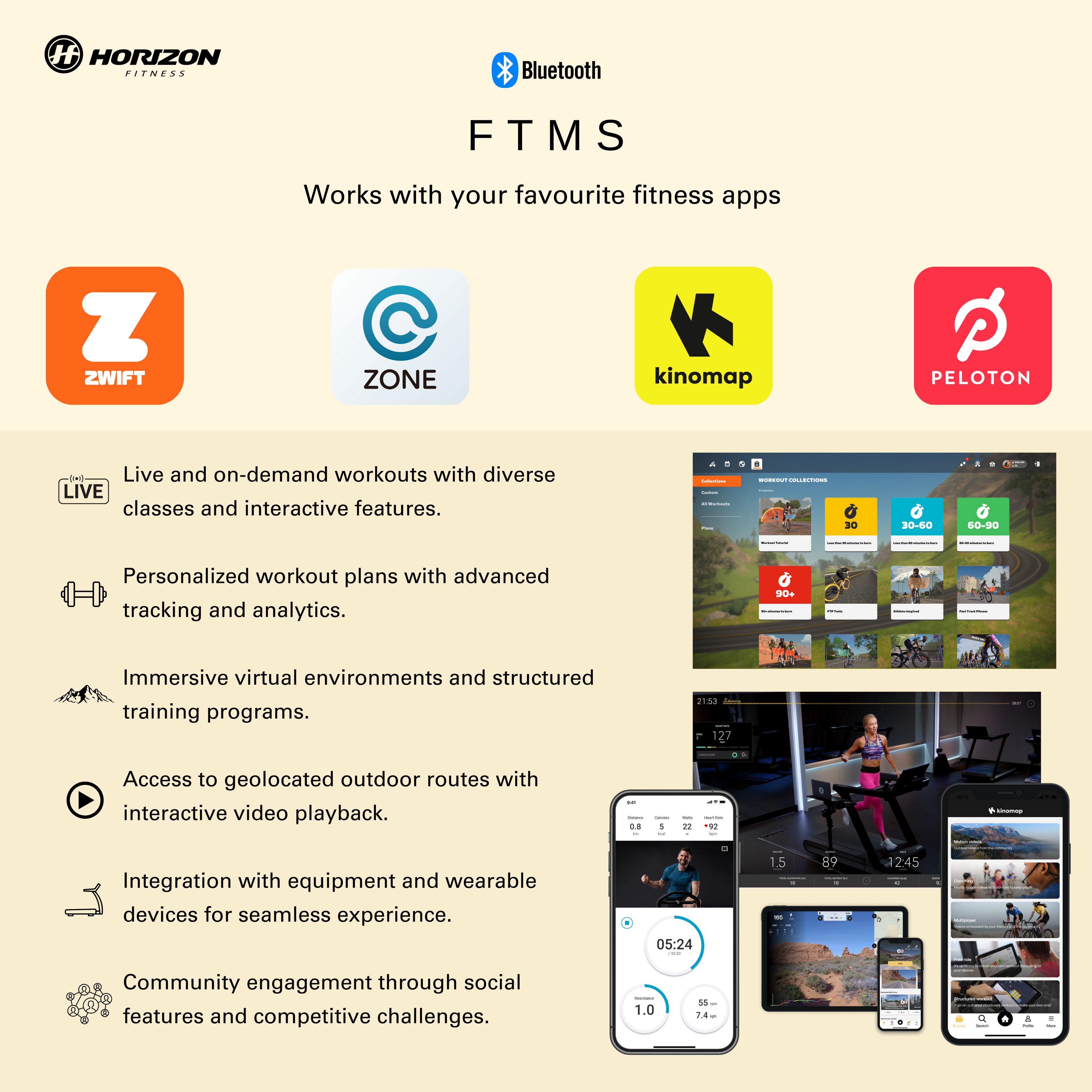 Horizon 7.4AT-24 @Zone Treadmill