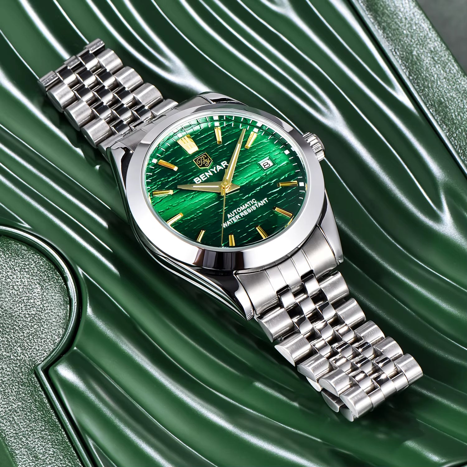 BENYAR Mens Watches Top Brand Luxury Man Mechanical Wristwatches Automatic Watch for Men Waterproof Sports Stainless Steel Clock