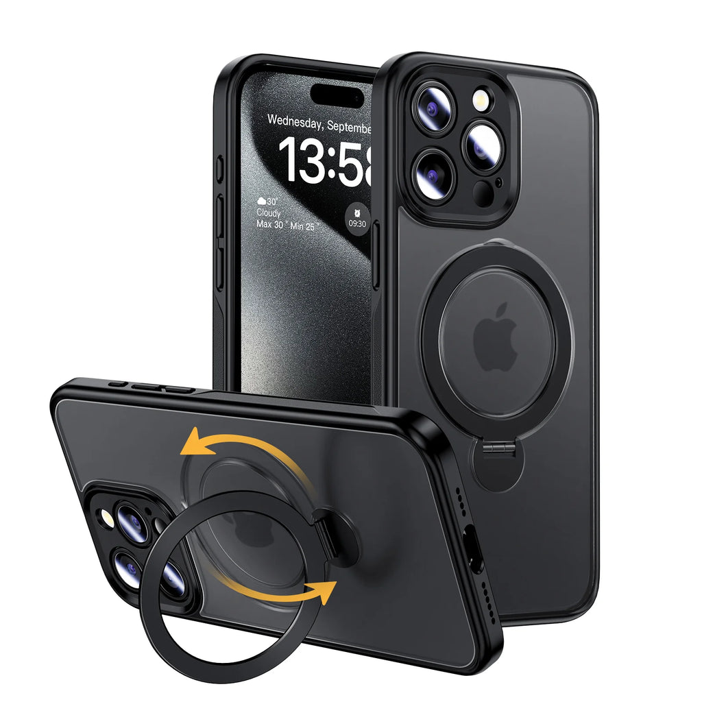 360° Invisible Magnetic Stand Phone Case