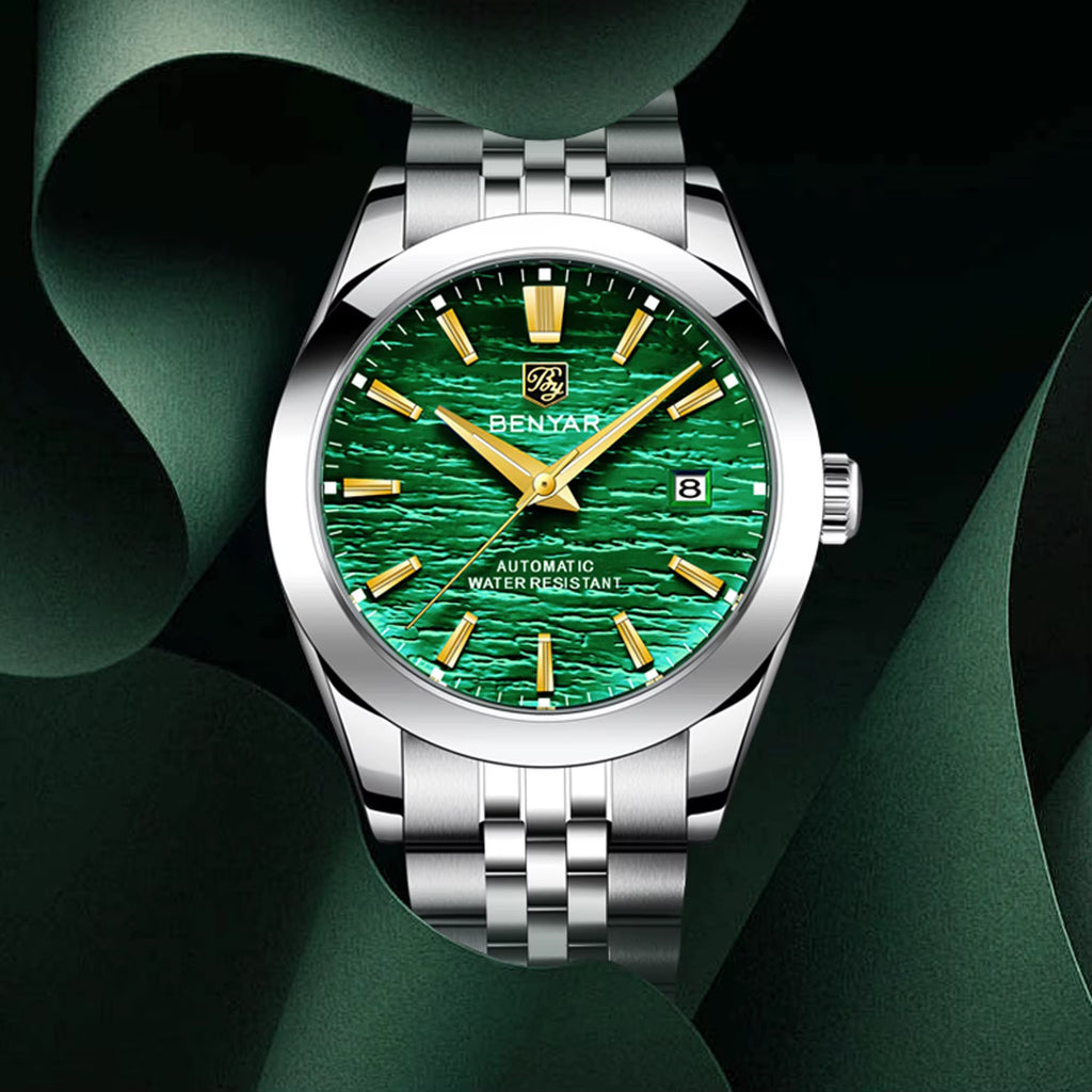 BENYAR Mens Watches Top Brand Luxury Man Mechanical Wristwatches Automatic Watch for Men Waterproof Sports Stainless Steel Clock