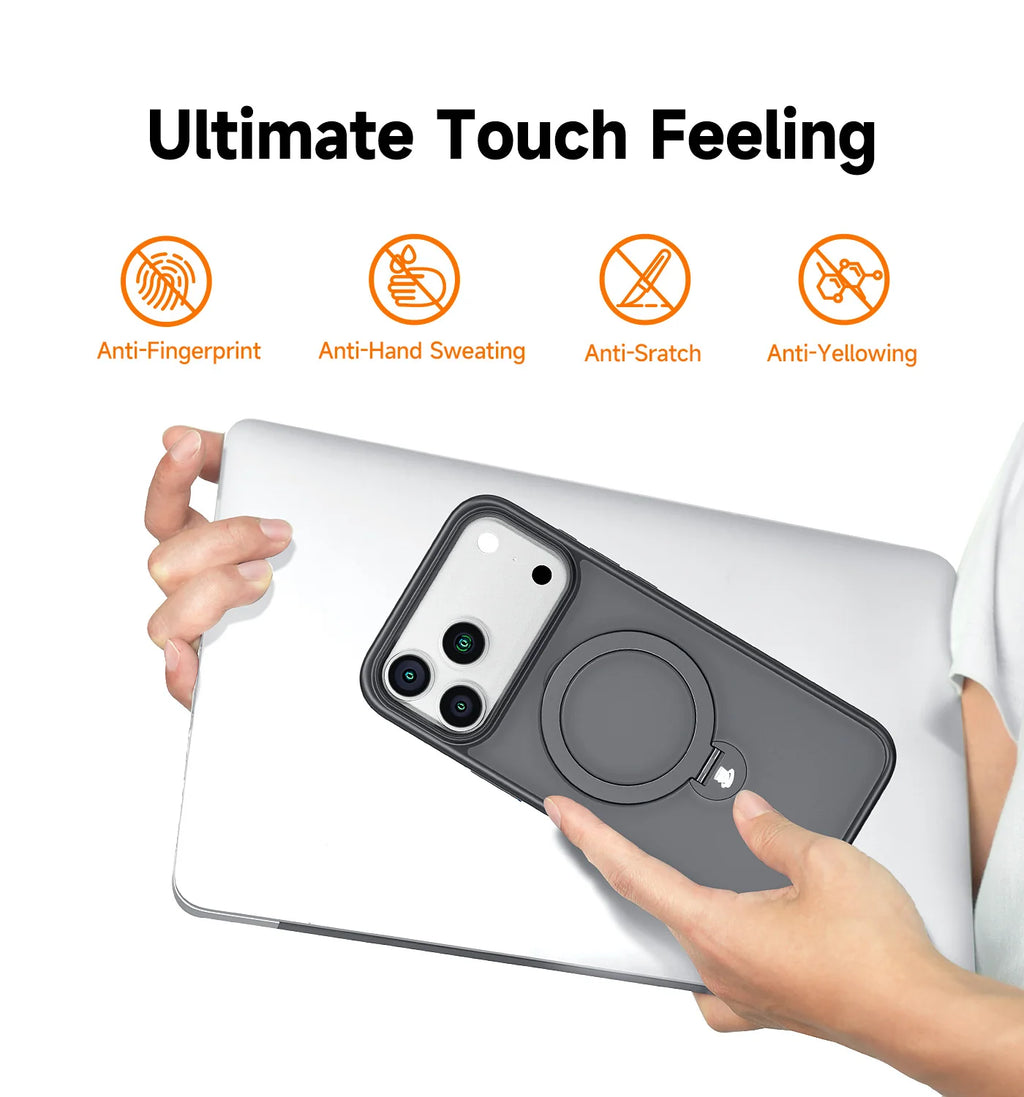 360° Invisible Magnetic Stand Phone Case