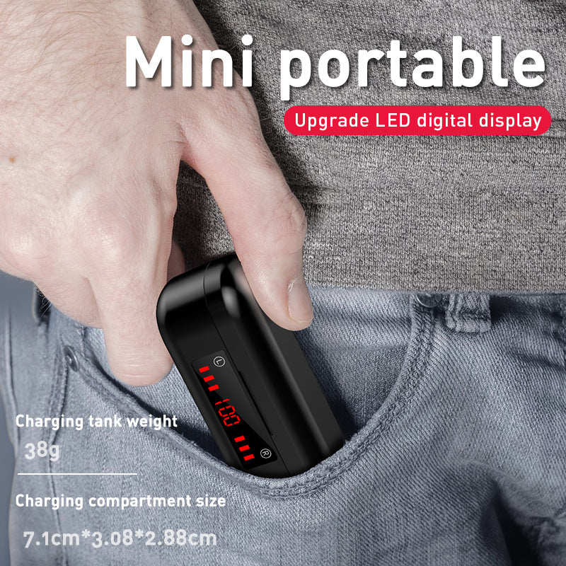 M7 Button Bluetooth Headset Digital Display Bluetooth Headset Binaural Bluetooth Headset with Charging Compartment Bluetooth Headset